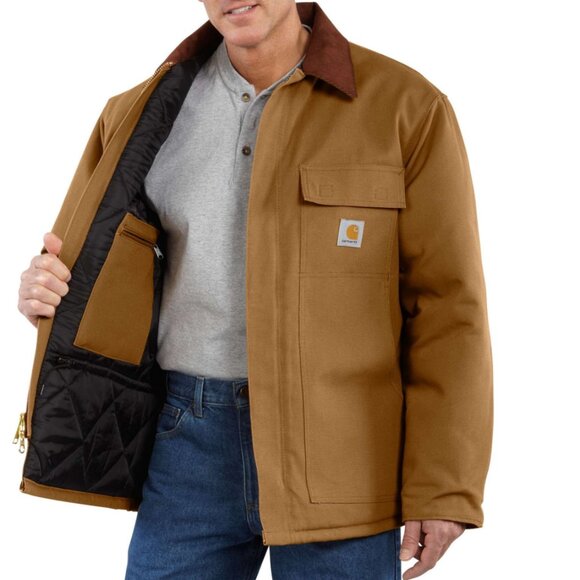 Carhartt Other - Carhartt Men's Firm Duck Insulated Traditional Coat Size Large